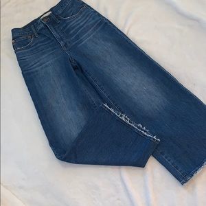 MADEWELL WIDE LEG CROP JEANS